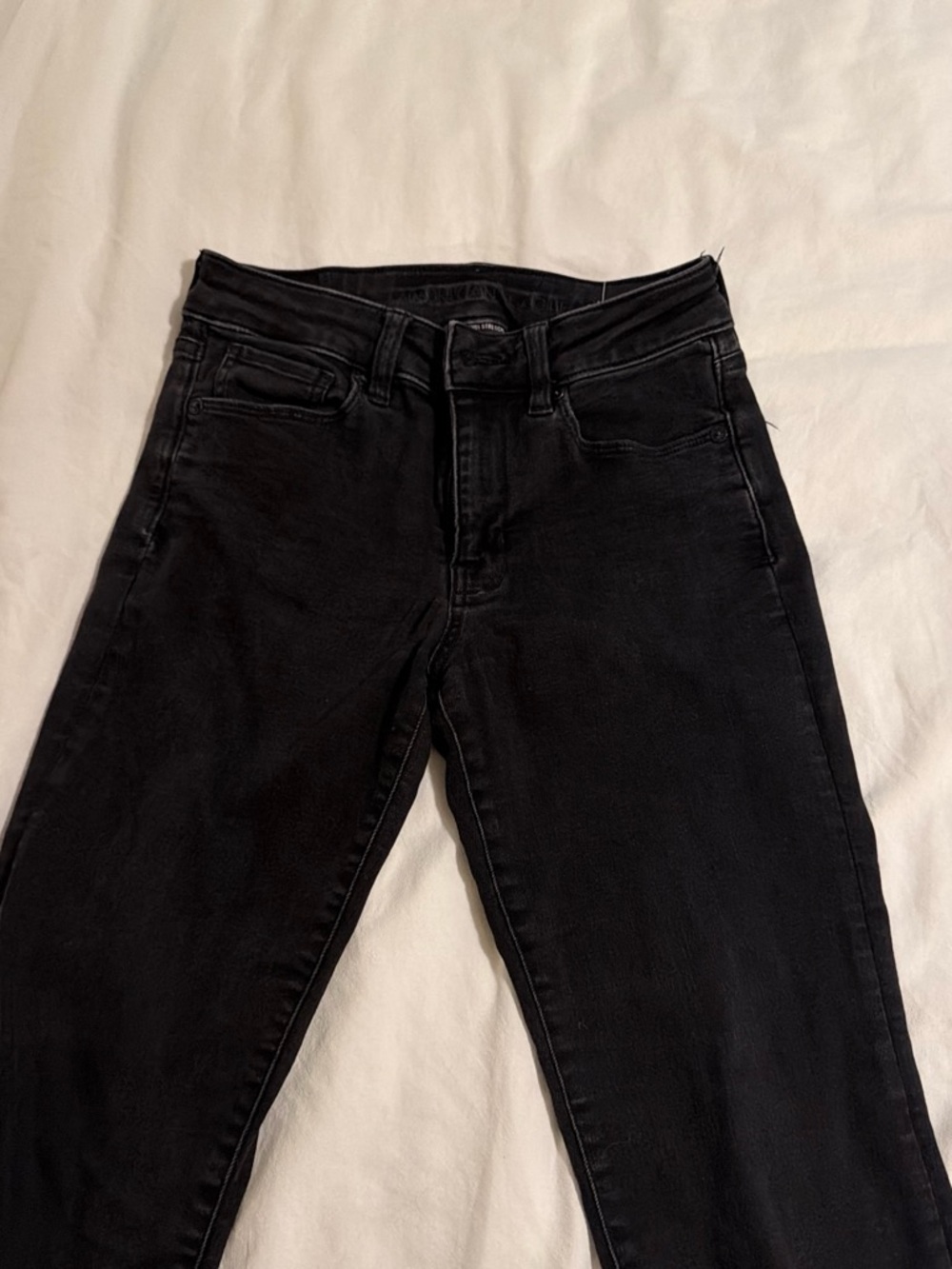 American Eagle Outfitters Black High-Rise Slim Jeans